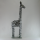 Girafe métal artisanat jardin maison