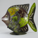 Poisson métal artisanat jardin maison