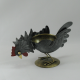Cendrier coq métal