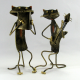 Chat guitare artisanat métal