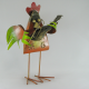 Coq violoniste métal artisanat