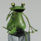 Grenouille métal artisanat jardin maison