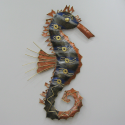 Décor mural hypocampe -réalisation artisanale en métal