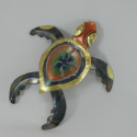 Décor mural tortue métal