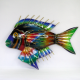 Décor mural poisson -réalisation artisanale en métal