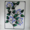 Décor mural floral-réalisation artisanale en métal