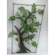 Décor mural arbre-réalisation artisanale en métal