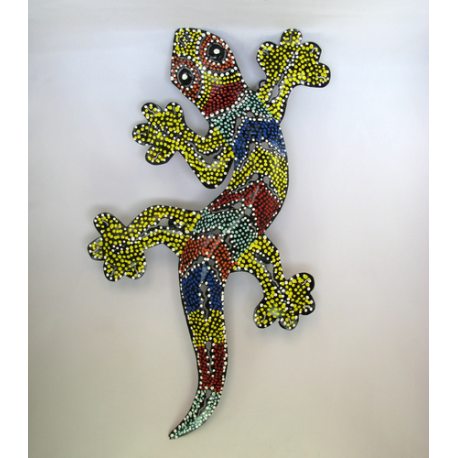 Décor mural salamandre -réalisation artisanale en métal