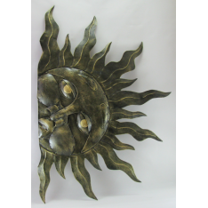 Décor mural soleil -réalisation artisanale en métal