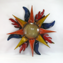 Décor mural soleil -réalisation artisanale en métal