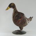 Horloge canard métal artisanale