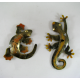 2 Magnets salamandres métal