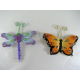2 Magnets papillon-libellule métal