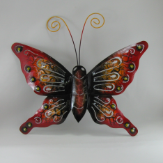 Décor mural papillon métal