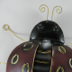 Décor mural coccinelle métal