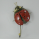 Patère coccinelle métal