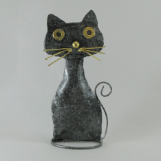Chat métal artisanat maison