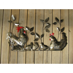 decor-jardin-coq-et-feuillage-realisation-artisanale-en-metal